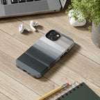 Muted Horizon tough phone case design with modern dual layer protection - Desk and Device