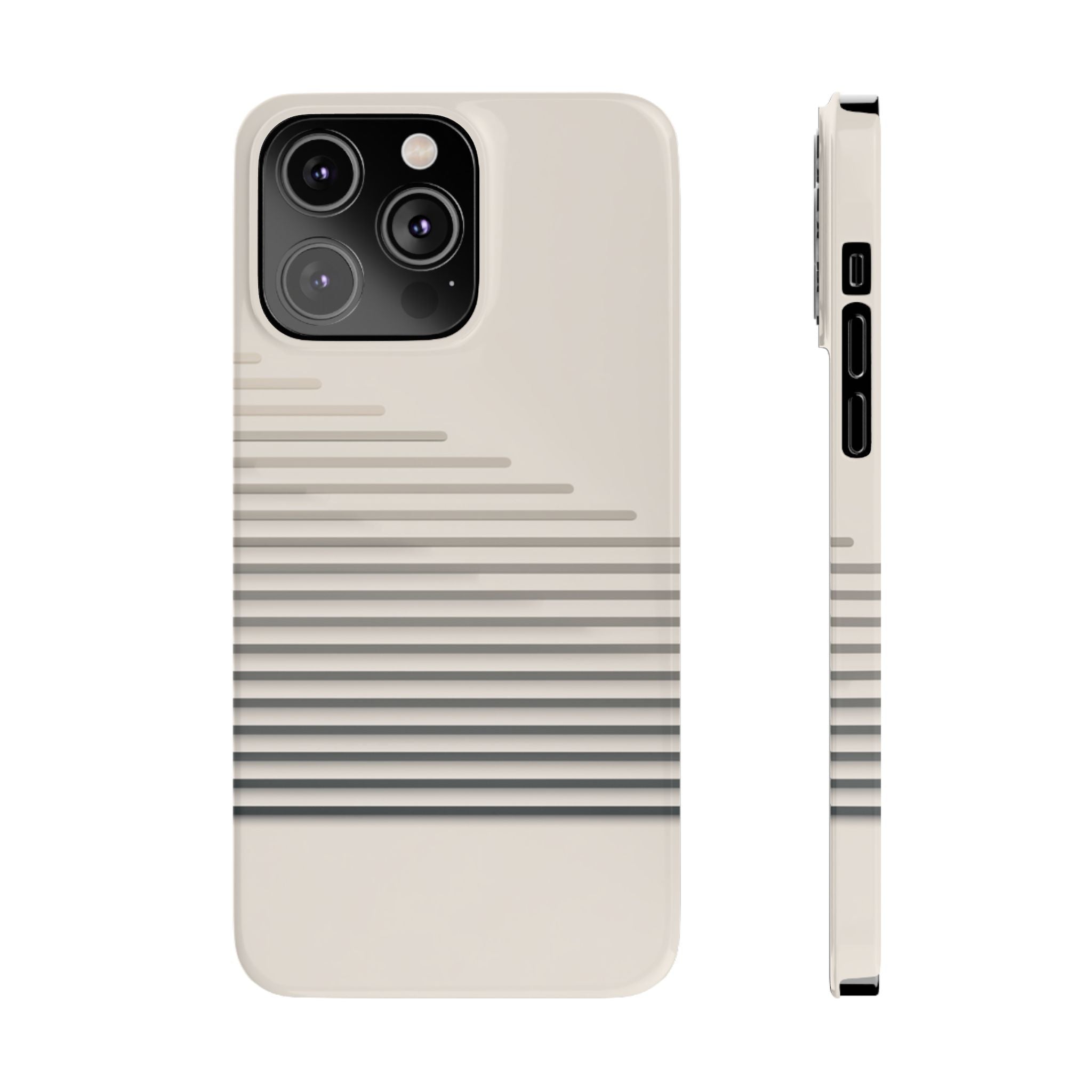Stepped Lines slim phone case design with modern lightweight protection - Desk and Device