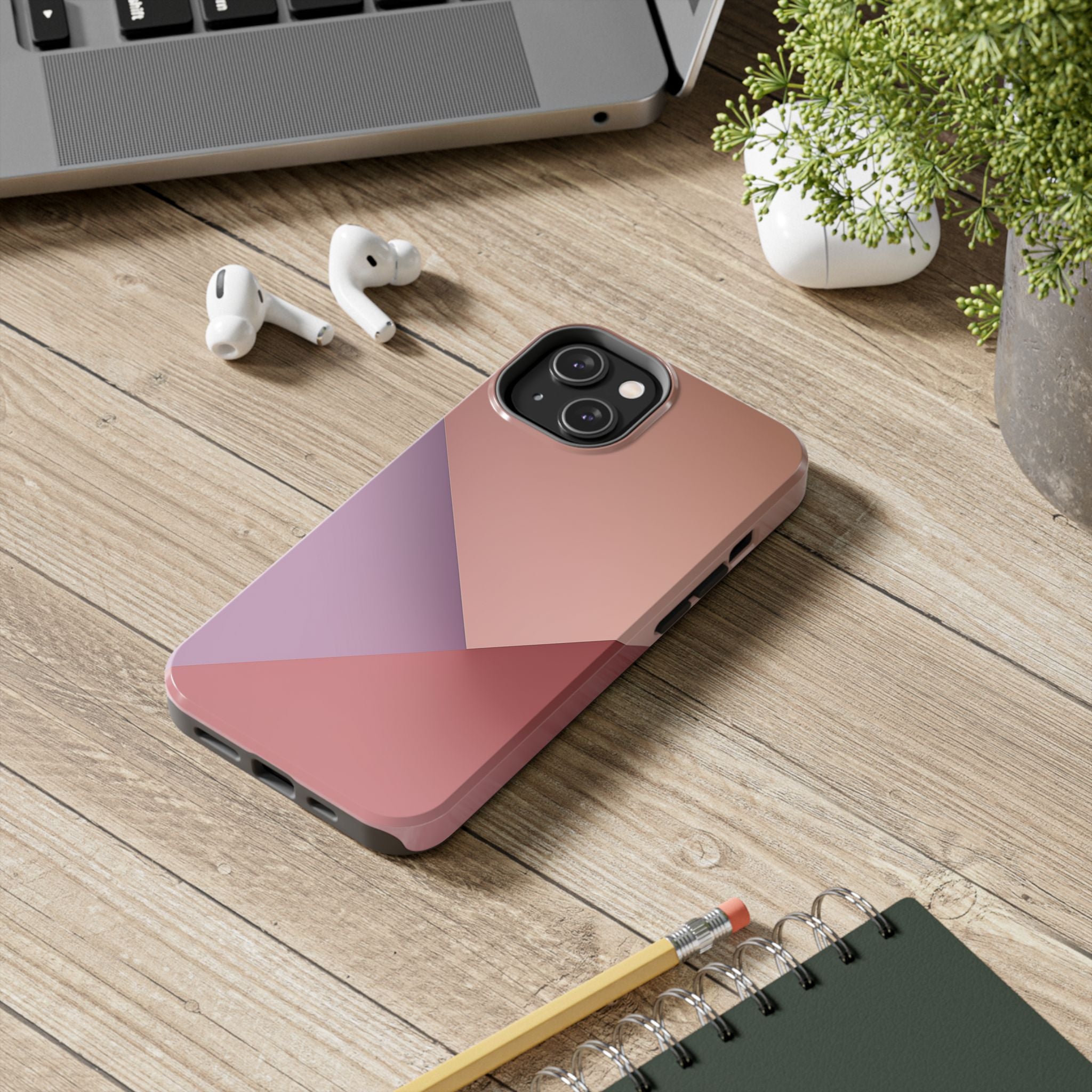 Warm Layers tough phone case design with modern dual layer protection - Desk and Device