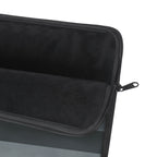 Muted Horizon padded laptop sleeve with modern tech styling - Desk and Device