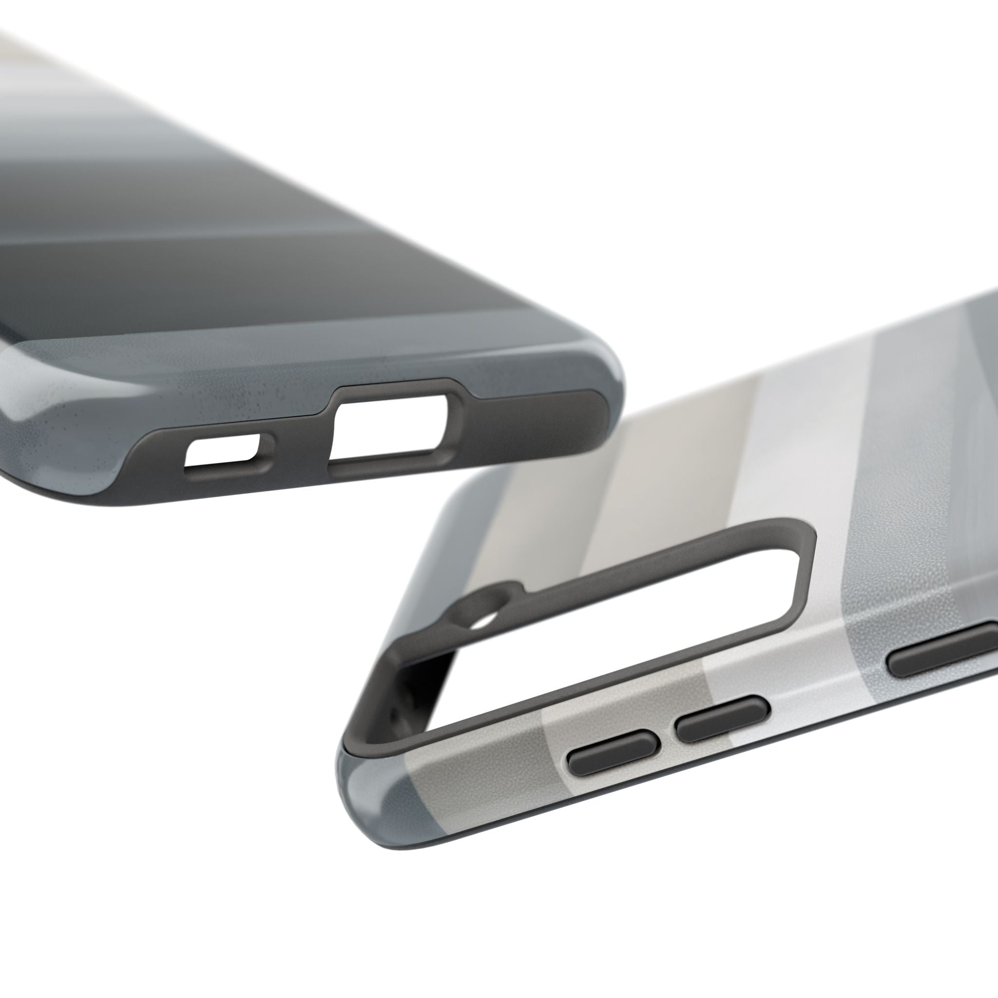 Muted Horizon tough phone case design with modern dual layer protection - Desk and Device