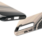 Diagonal Bands tough phone case design with modern dual layer protection - Desk and Device