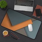 Steel Accent Neoprene desk mat with clean, modern design - Desk and Device