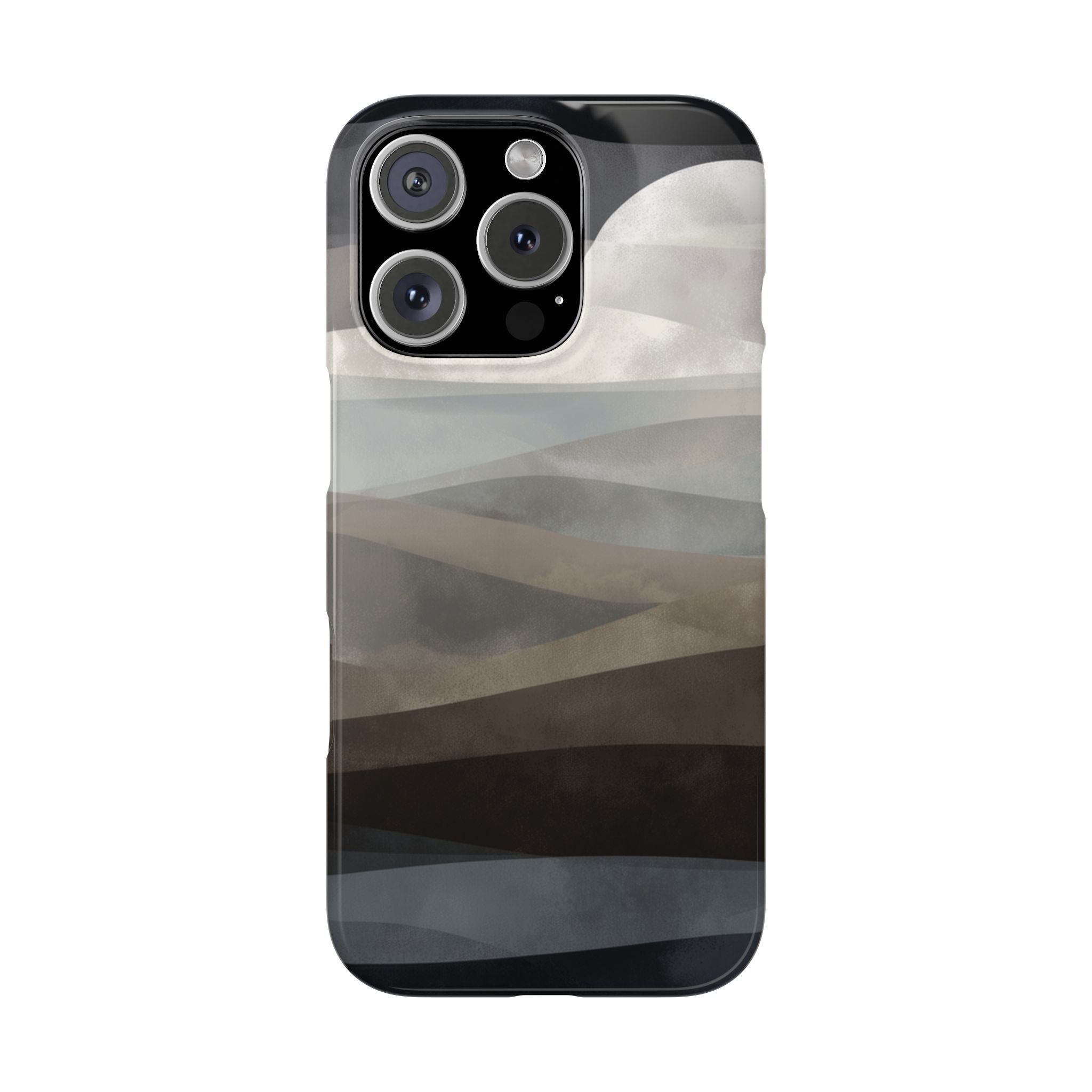 Moonlit Tides slim phone case design with modern lightweight protection - Desk and Device