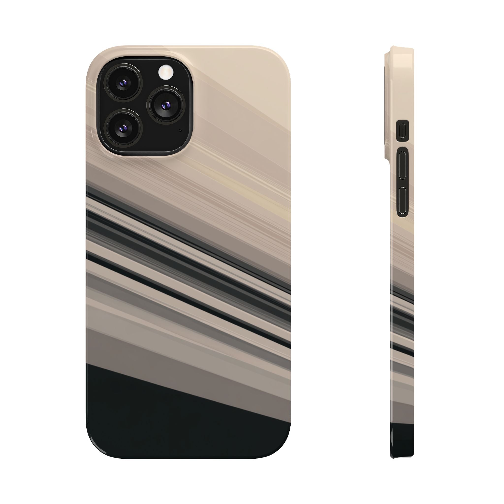 Diagonal Bands slim phone case design with modern lightweight protection - Desk and Device