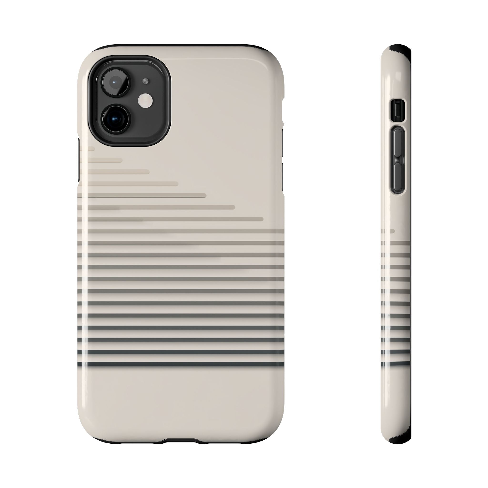 Stepped Lines tough phone case design with modern dual layer protection - Desk and Device