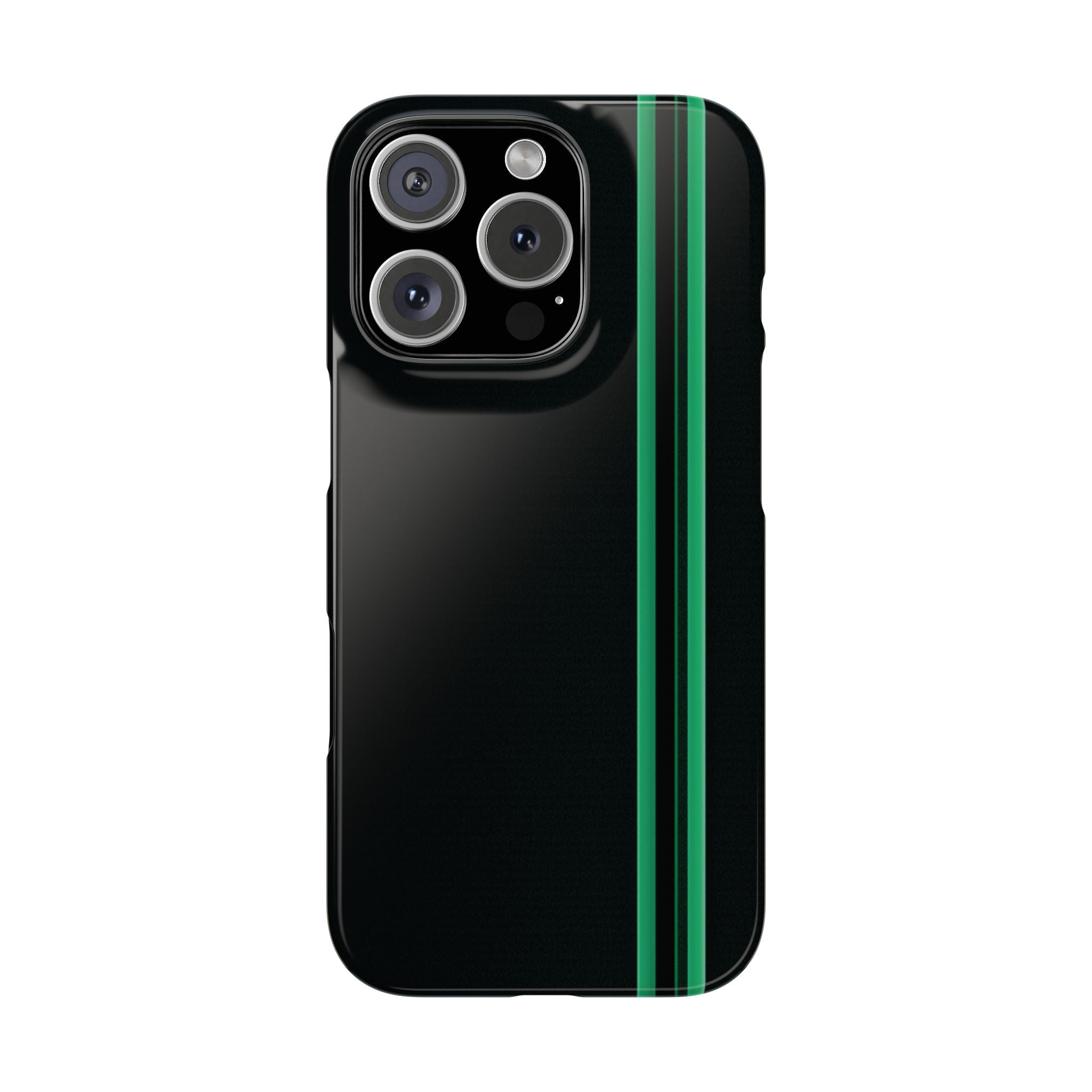 Green Stripe slim phone case design with modern lightweight protection - Desk and Device