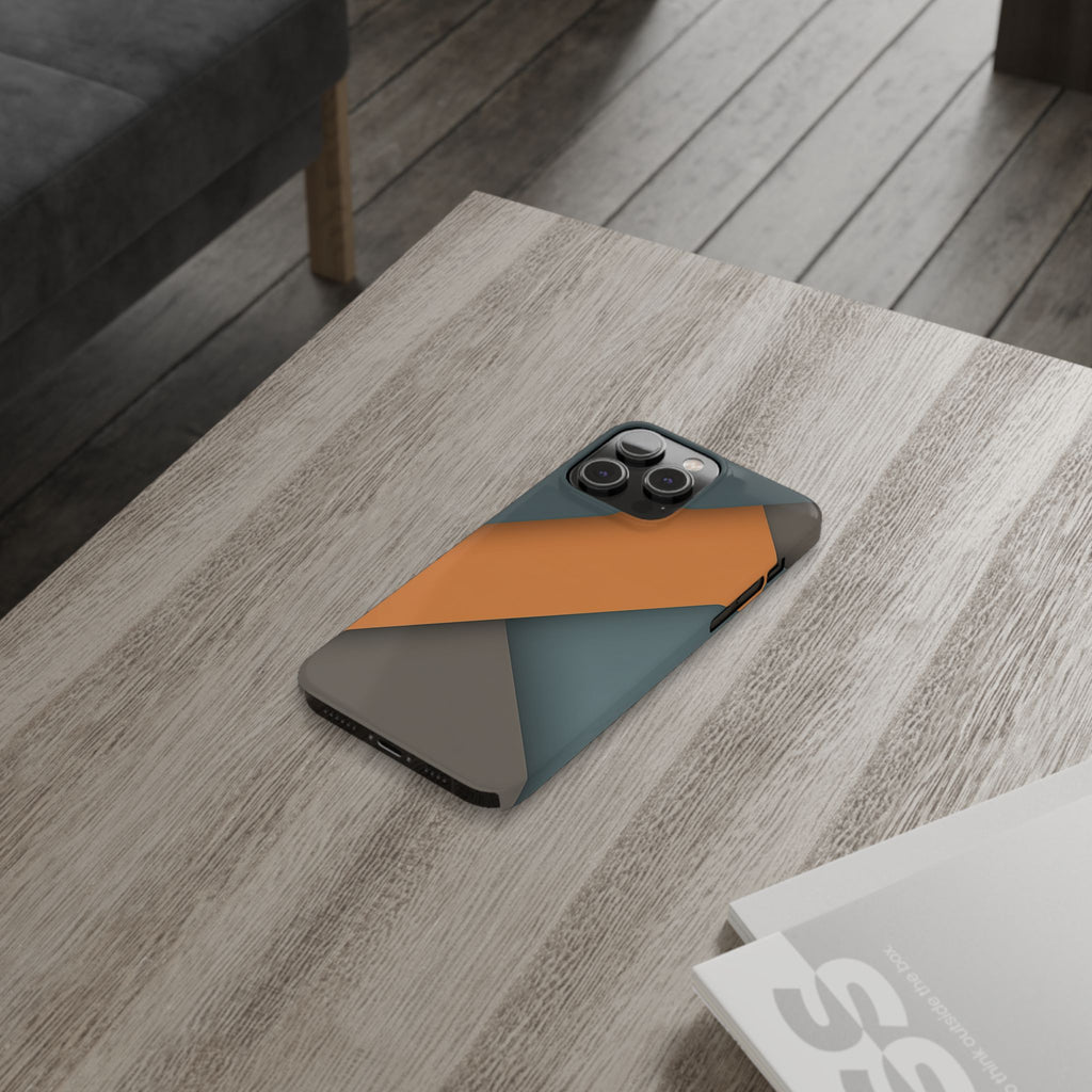 Steel Accent slim phone case design with modern lightweight protection - Desk and Device