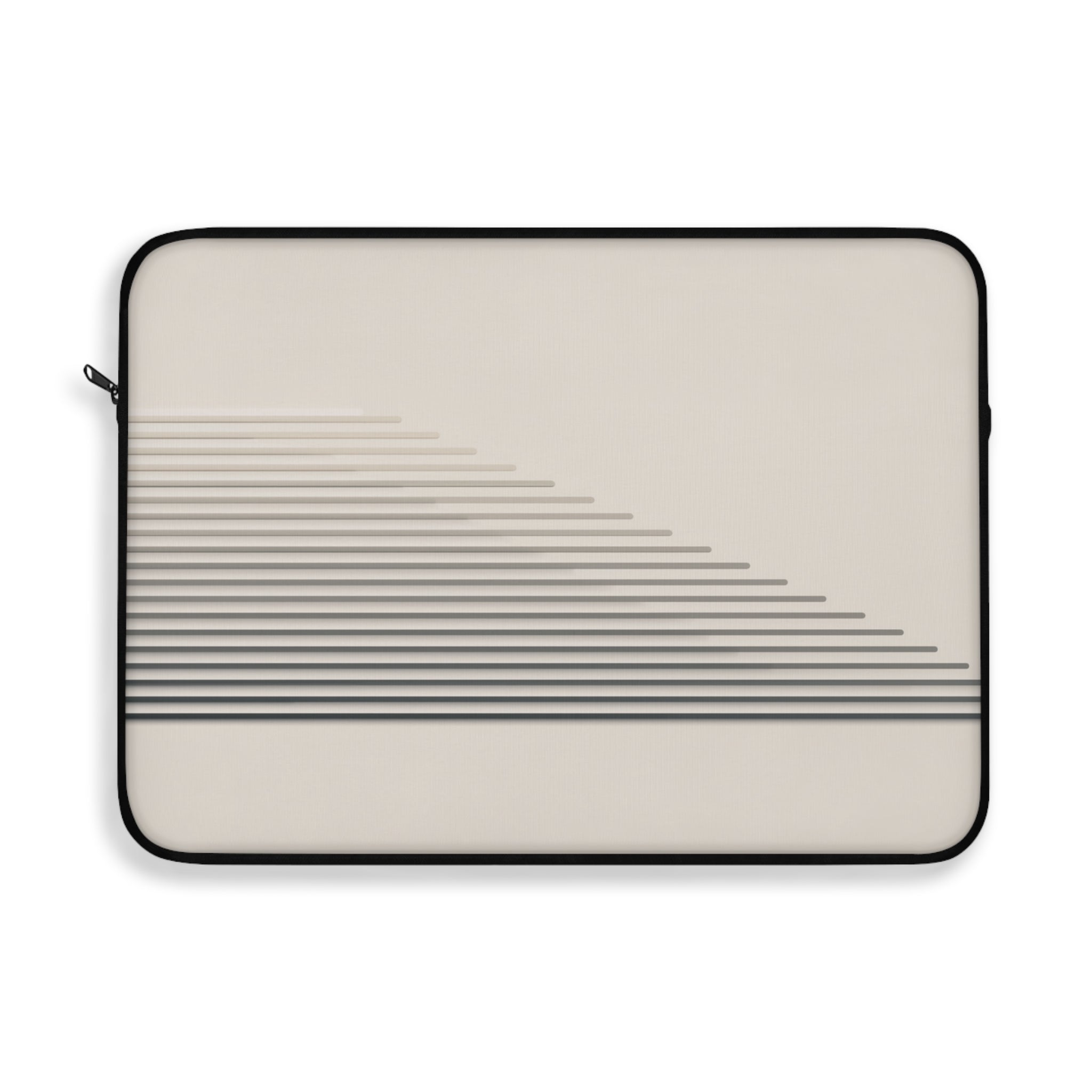 Stepped Lines padded laptop sleeve with modern tech styling - Desk and Device