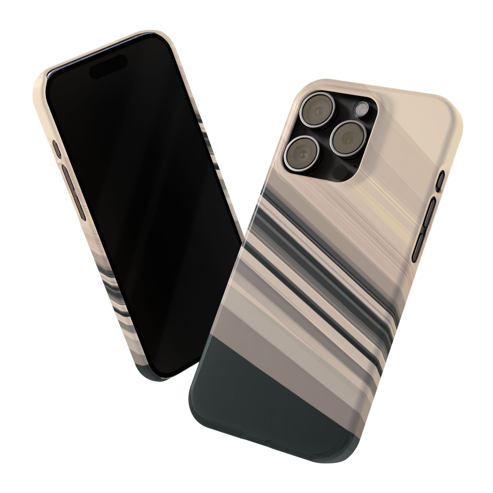 Diagonal Bands slim phone case design with modern lightweight protection - Desk and Device