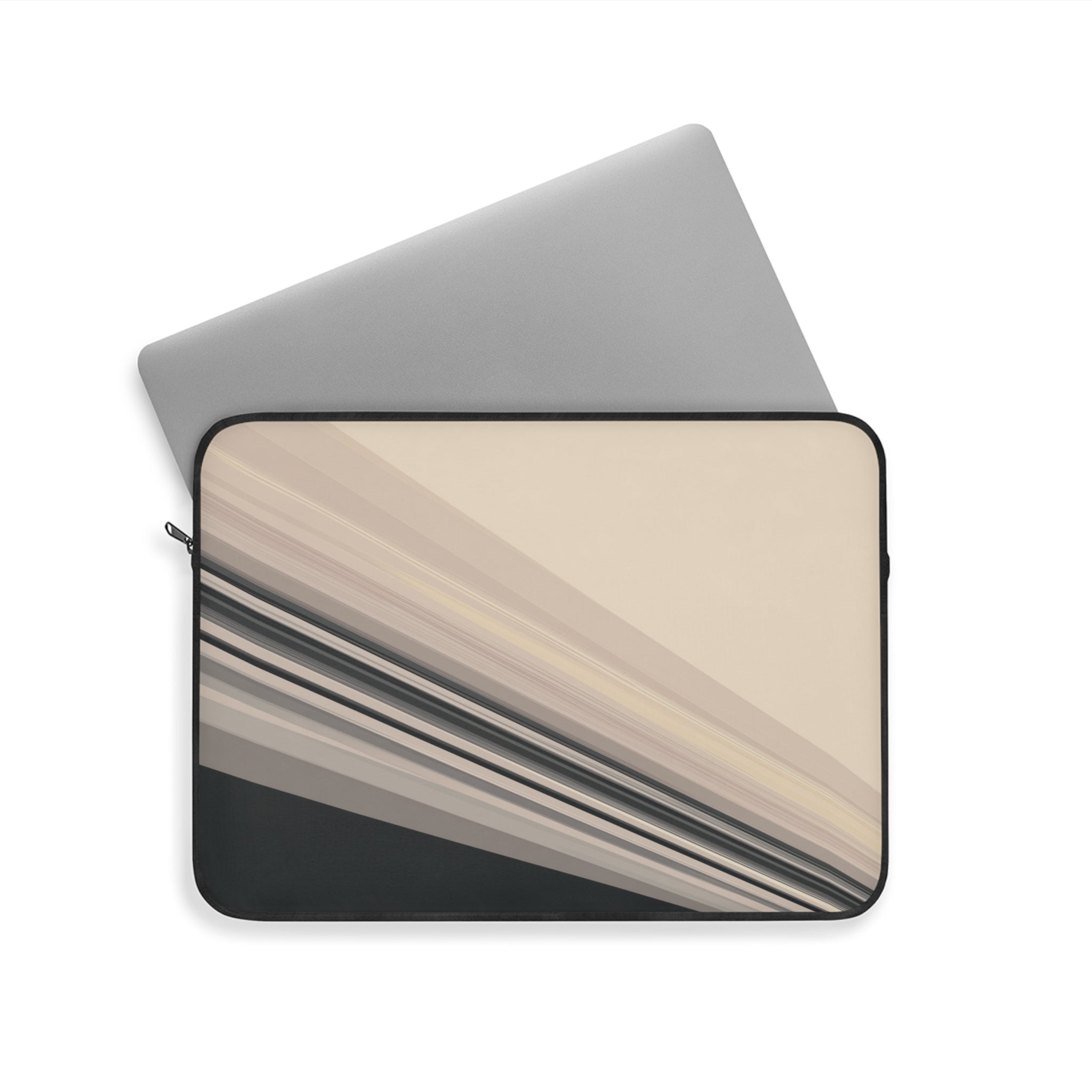 Diagonal Bands padded laptop sleeve with modern tech styling - Desk and Device