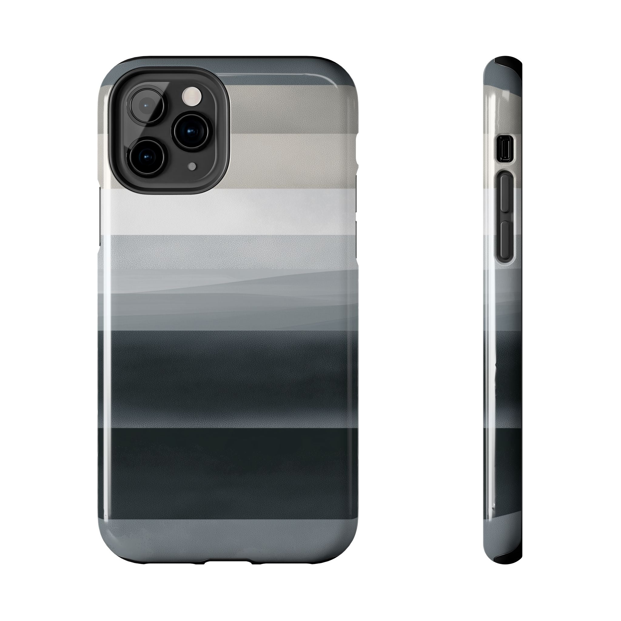 Muted Horizon tough phone case design with modern dual layer protection - Desk and Device