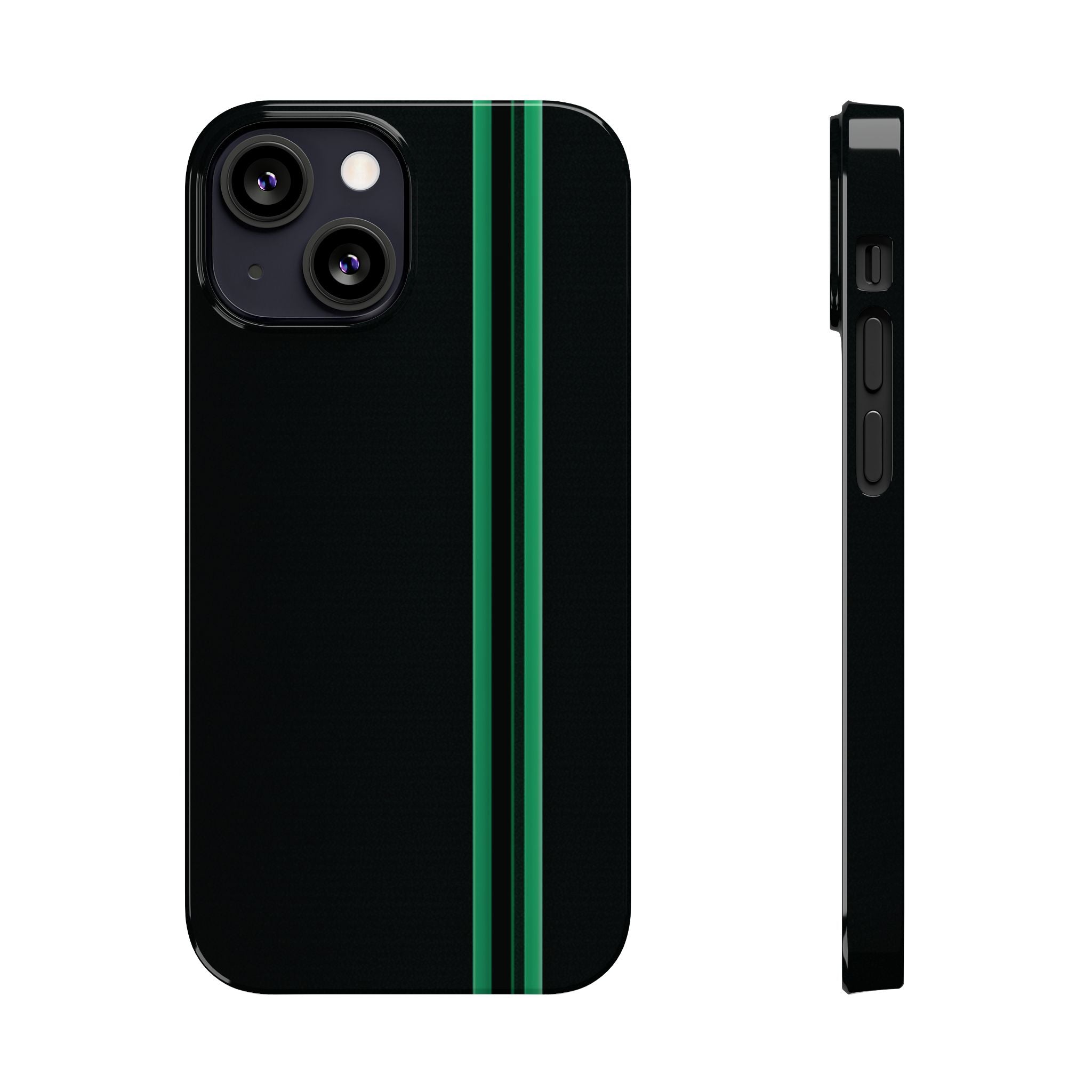 Green Stripe slim phone case design with modern lightweight protection - Desk and Device
