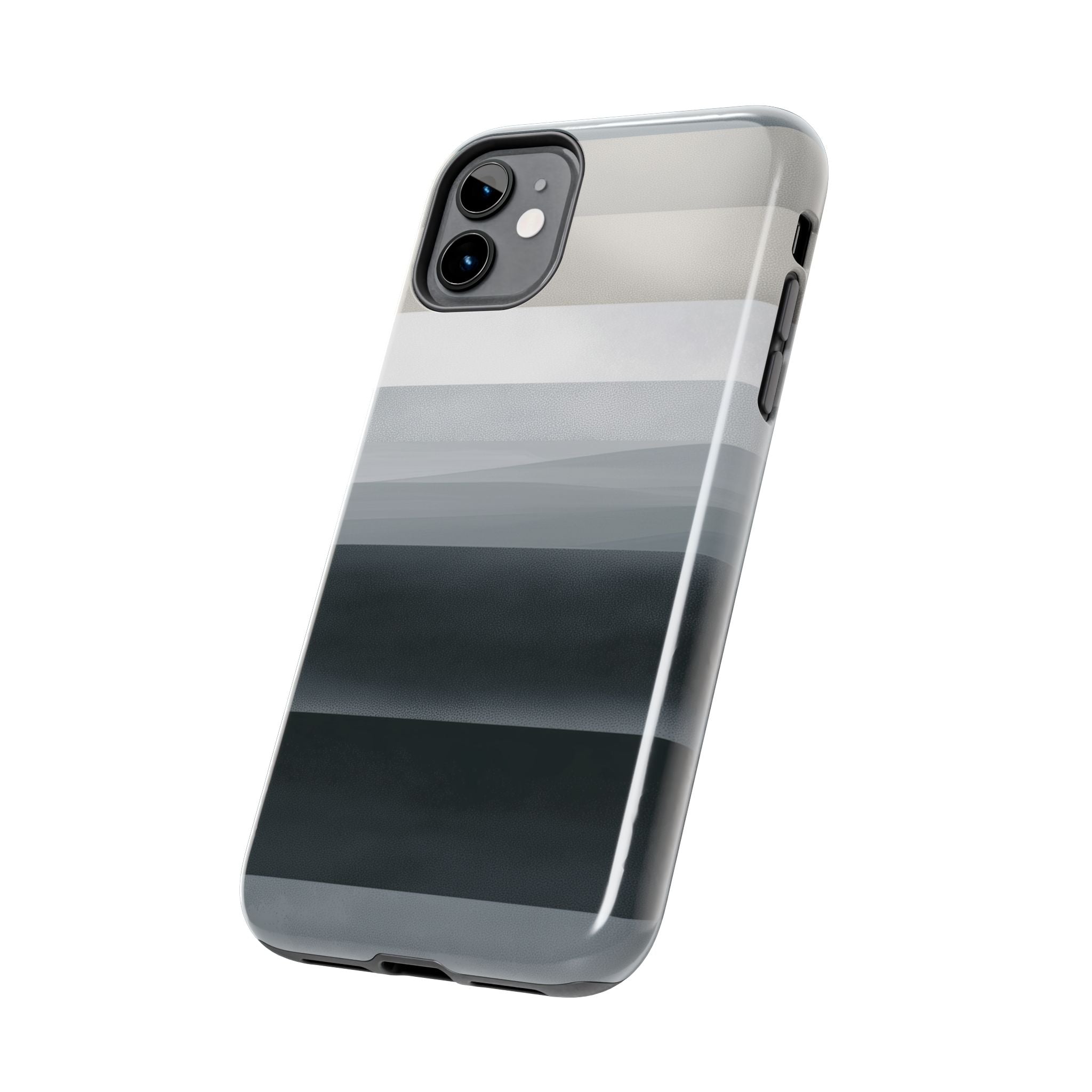 Muted Horizon tough phone case design with modern dual layer protection - Desk and Device