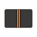 Orange Stripe Neoprene desk mat with clean, modern design - Desk and Device