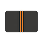 Orange Stripe Neoprene desk mat with clean, modern design - Desk and Device