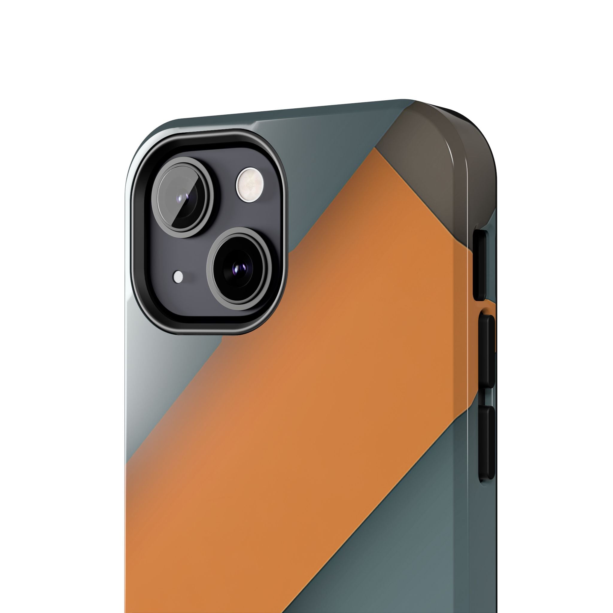 Steel Accent tough phone case design with modern dual layer protection - Desk and Device