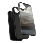 Moonlit Tides tough phone case design with modern dual layer protection - Desk and Device