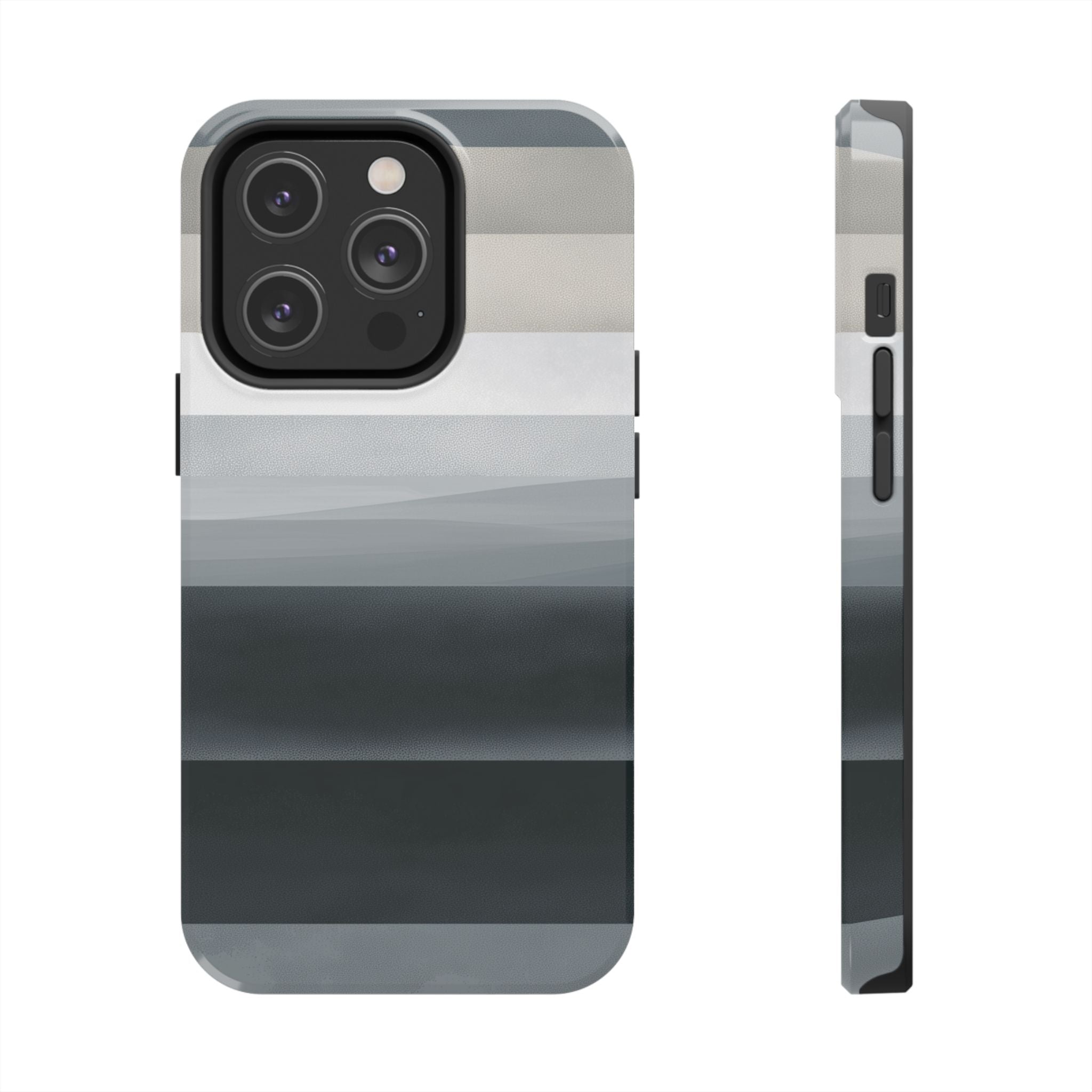 Muted Horizon tough phone case design with modern dual layer protection - Desk and Device