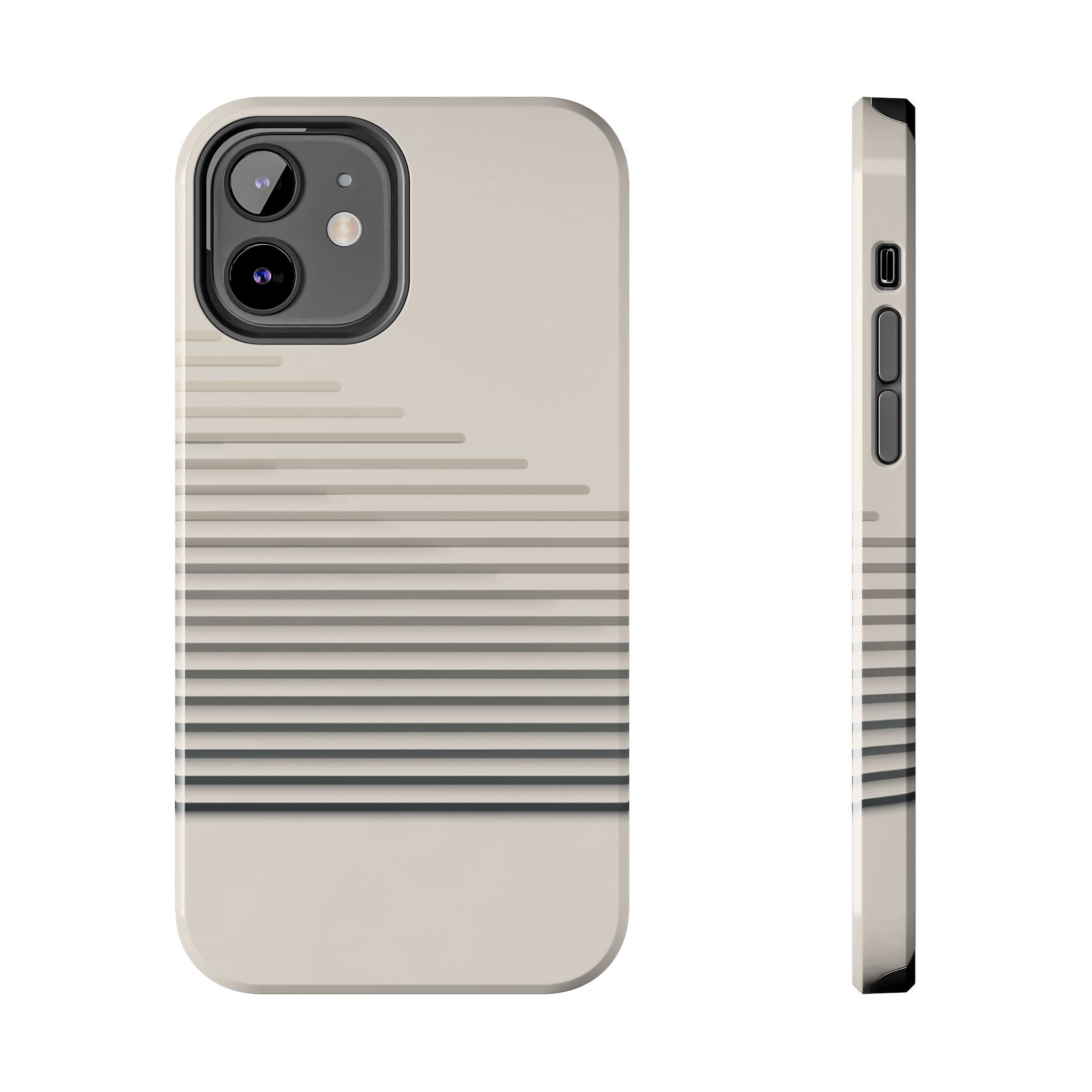 Stepped Lines tough phone case design with modern dual layer protection - Desk and Device