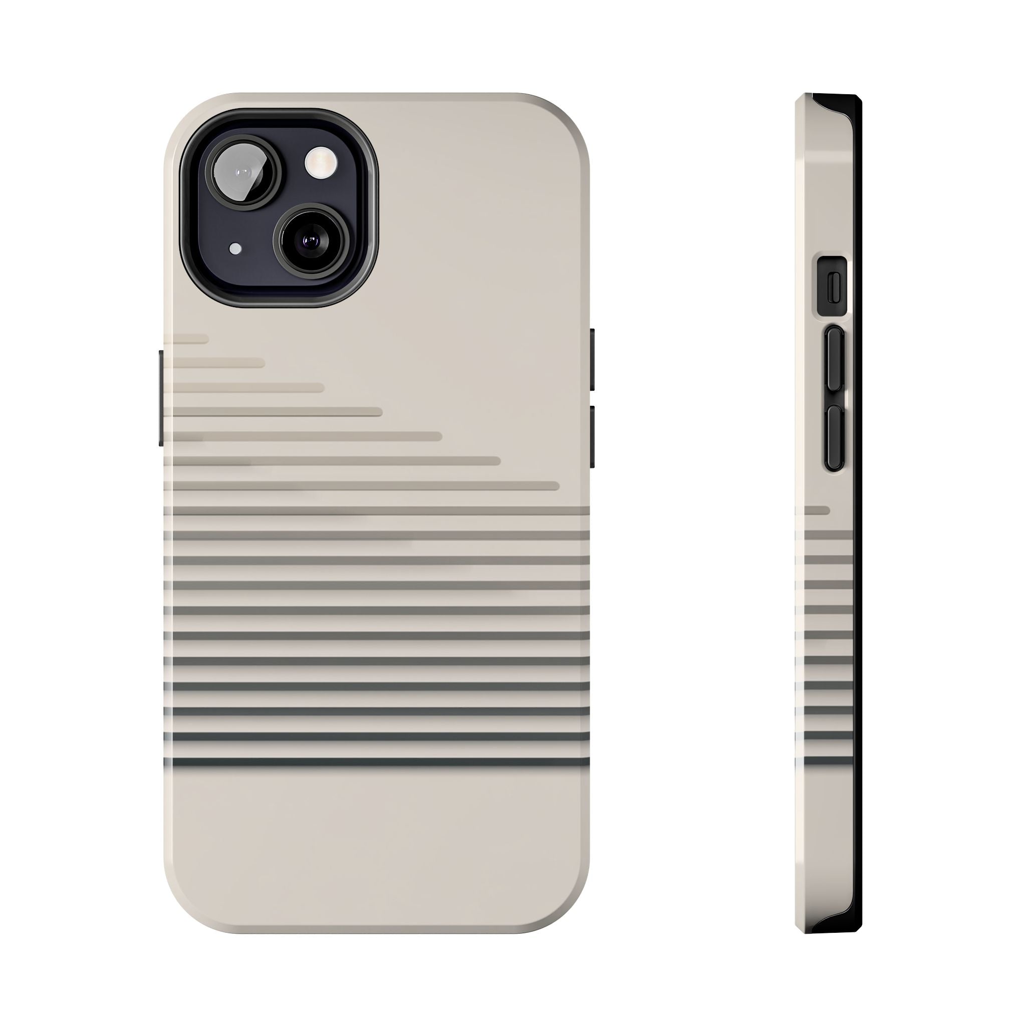 Stepped Lines tough phone case design with modern dual layer protection - Desk and Device