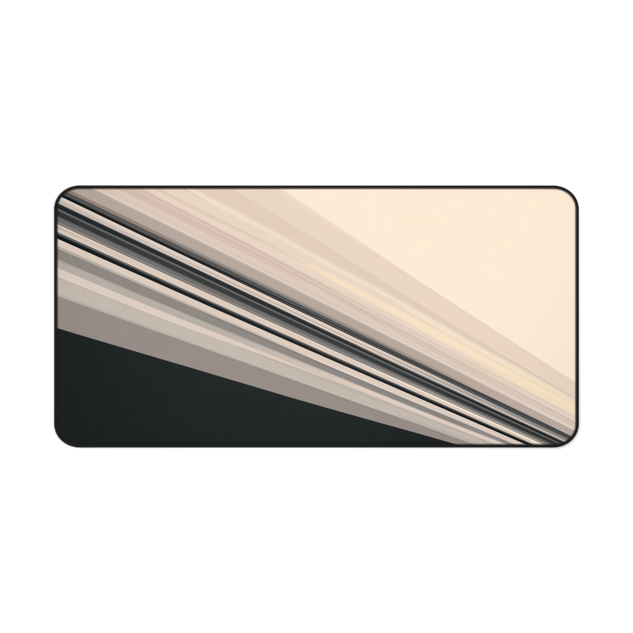 Diagonal Bands Neoprene desk mat with clean, modern design - Desk and Device