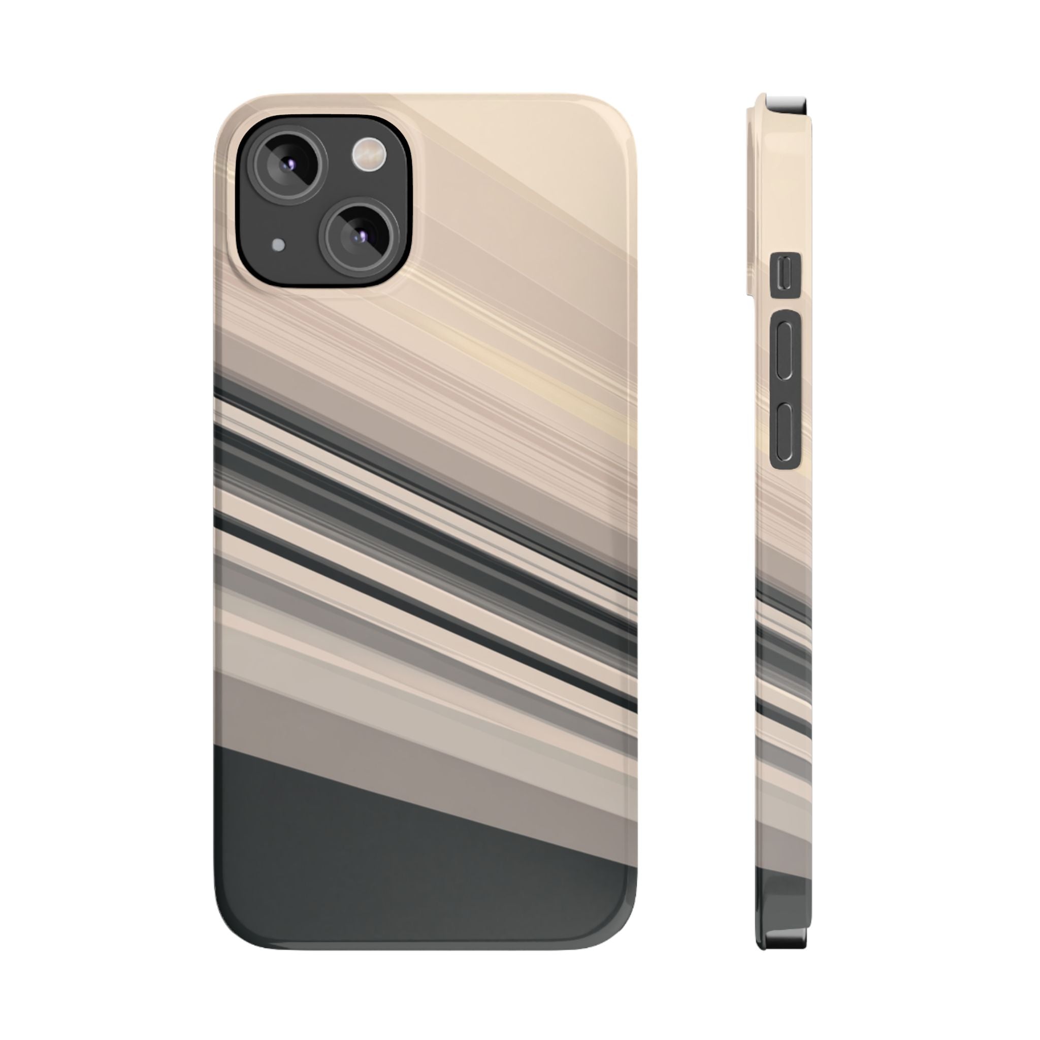 Diagonal Bands slim phone case design with modern lightweight protection - Desk and Device