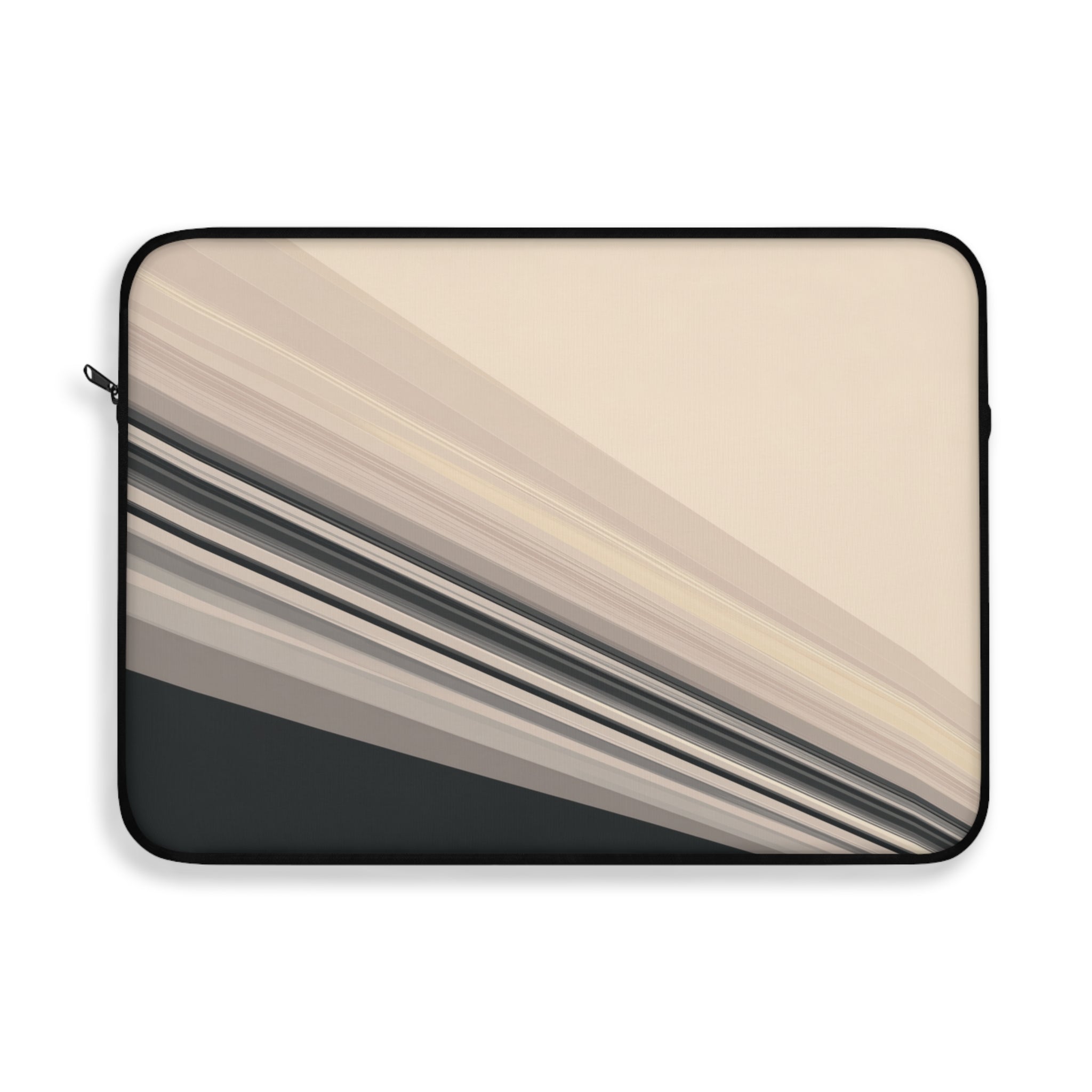 Diagonal Bands padded laptop sleeve with modern tech styling - Desk and Device