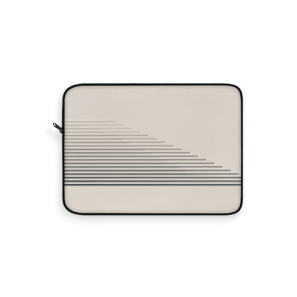 Stepped Lines padded laptop sleeve with modern tech styling - Desk and Device