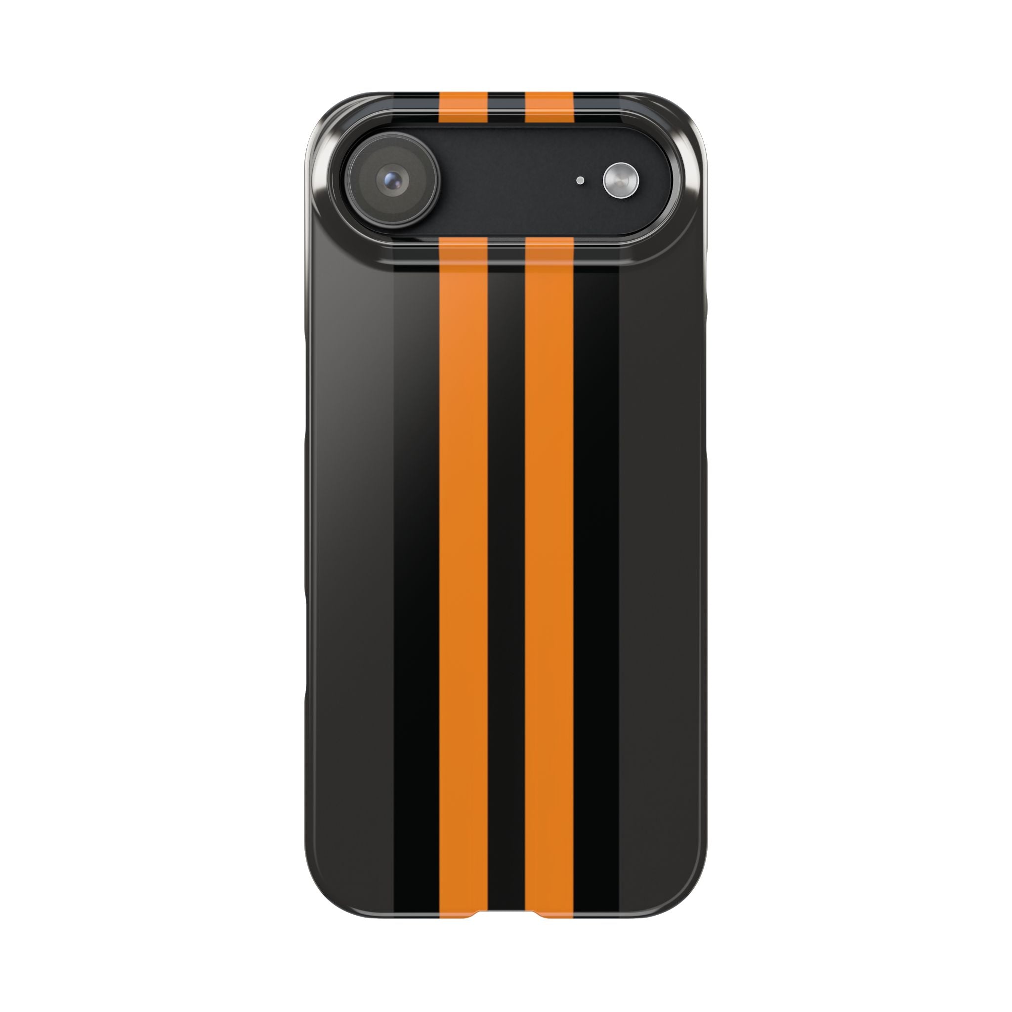 Orange Stripe slim phone case design with modern lightweight protection - Desk and Device
