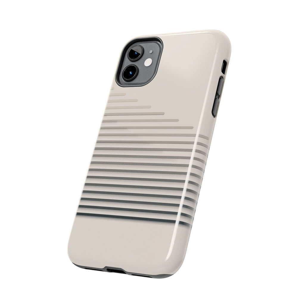 Stepped Lines tough phone case design with modern dual layer protection - Desk and Device