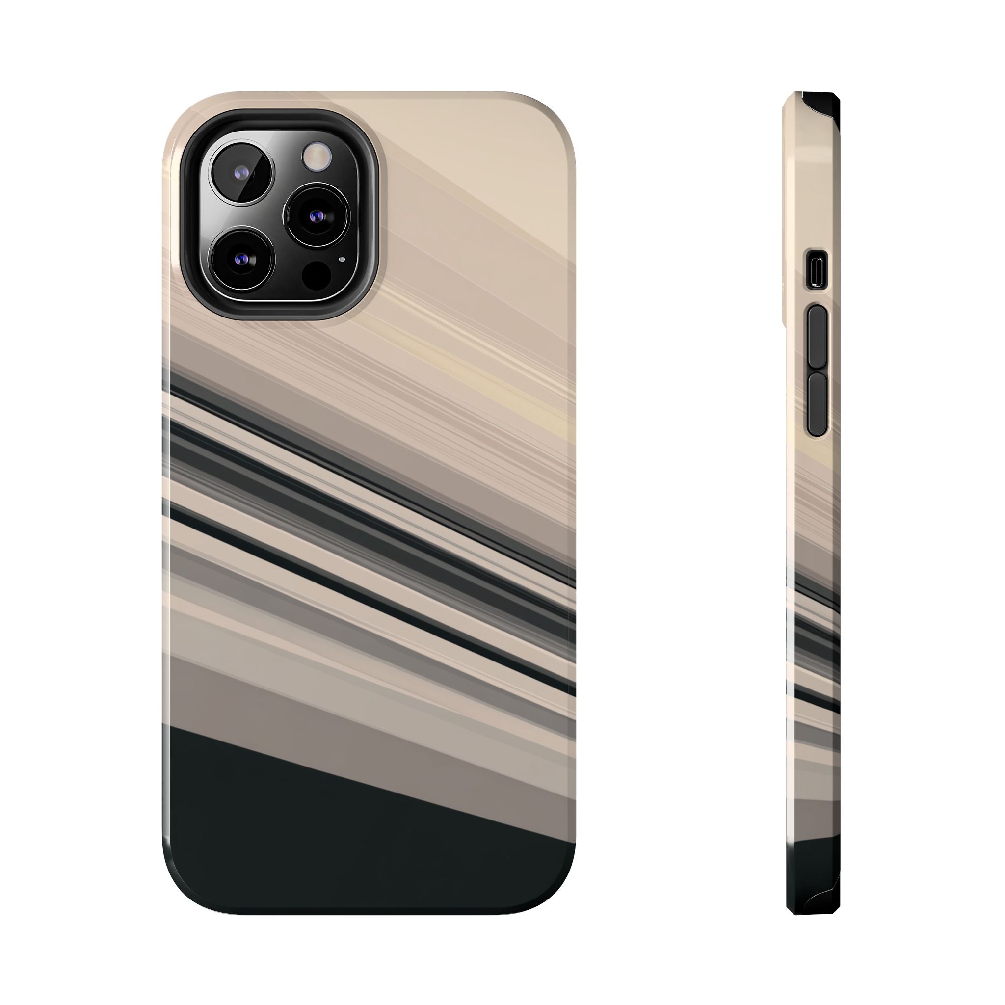 Diagonal Bands tough phone case design with modern dual layer protection - Desk and Device