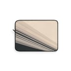 Diagonal Bands padded laptop sleeve with modern tech styling - Desk and Device