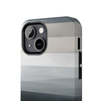 Muted Horizon tough phone case design with modern dual layer protection - Desk and Device