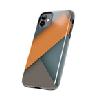 Steel Accent tough phone case design with modern dual layer protection - Desk and Device