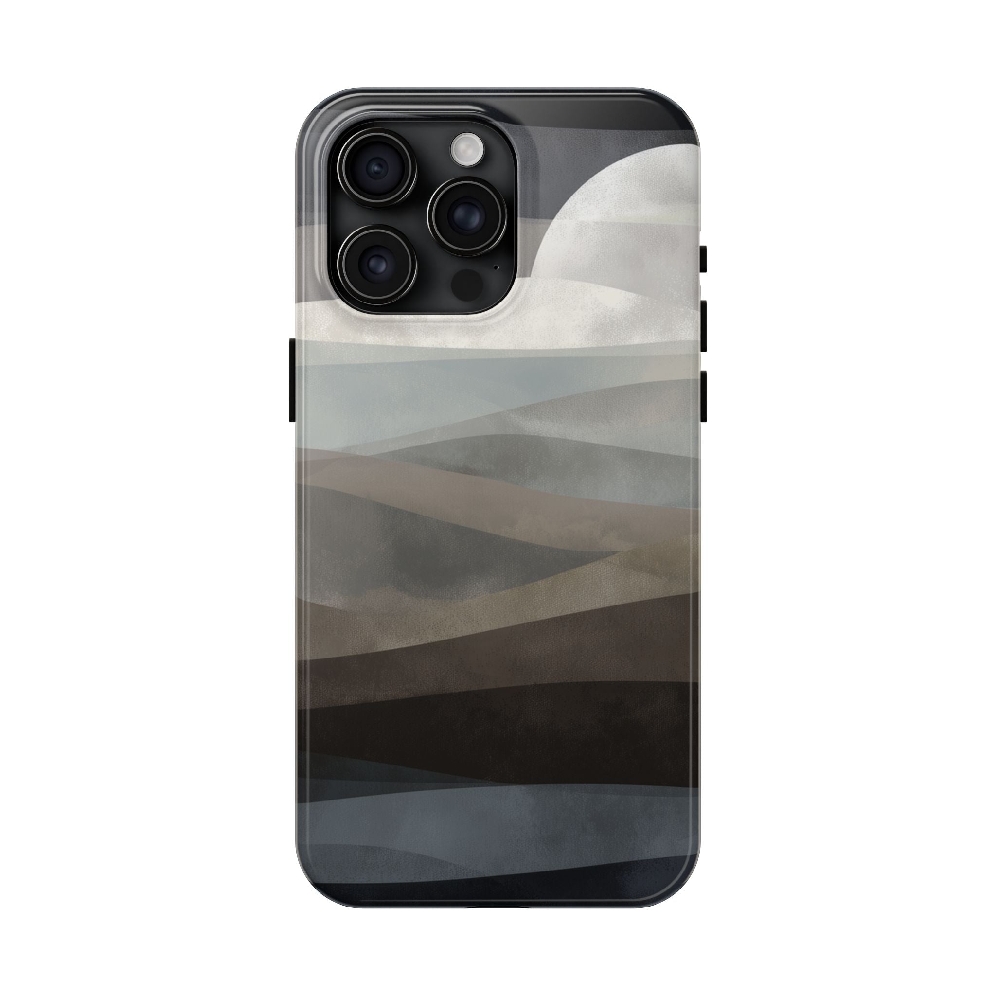 Moonlit Tides tough phone case design with modern dual layer protection - Desk and Device