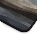 Moonlit Tides Neoprene desk mat with clean, modern design - Desk and Device