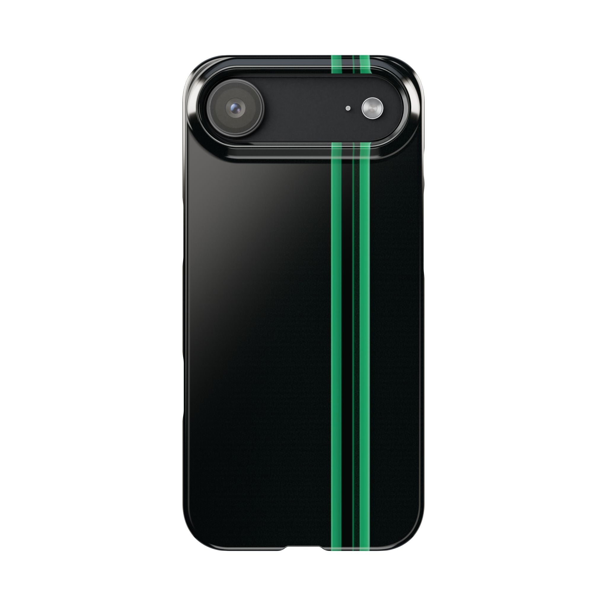 Green Stripe slim phone case design with modern lightweight protection - Desk and Device