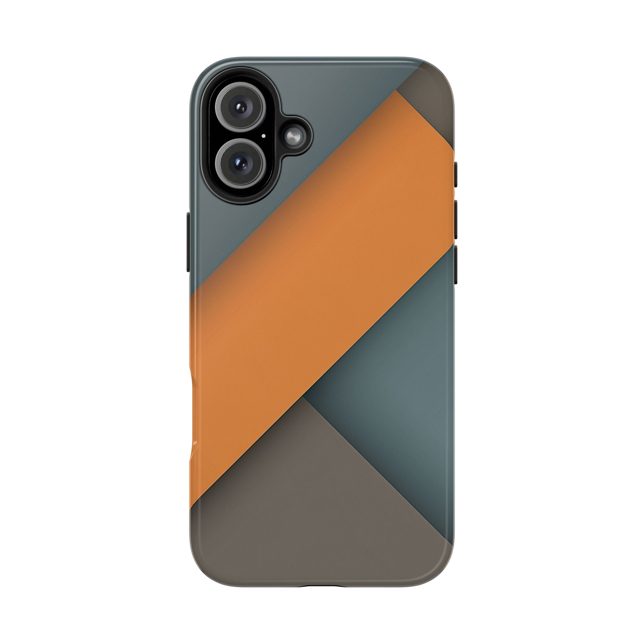 Steel Accent tough phone case design with modern dual layer protection - Desk and Device