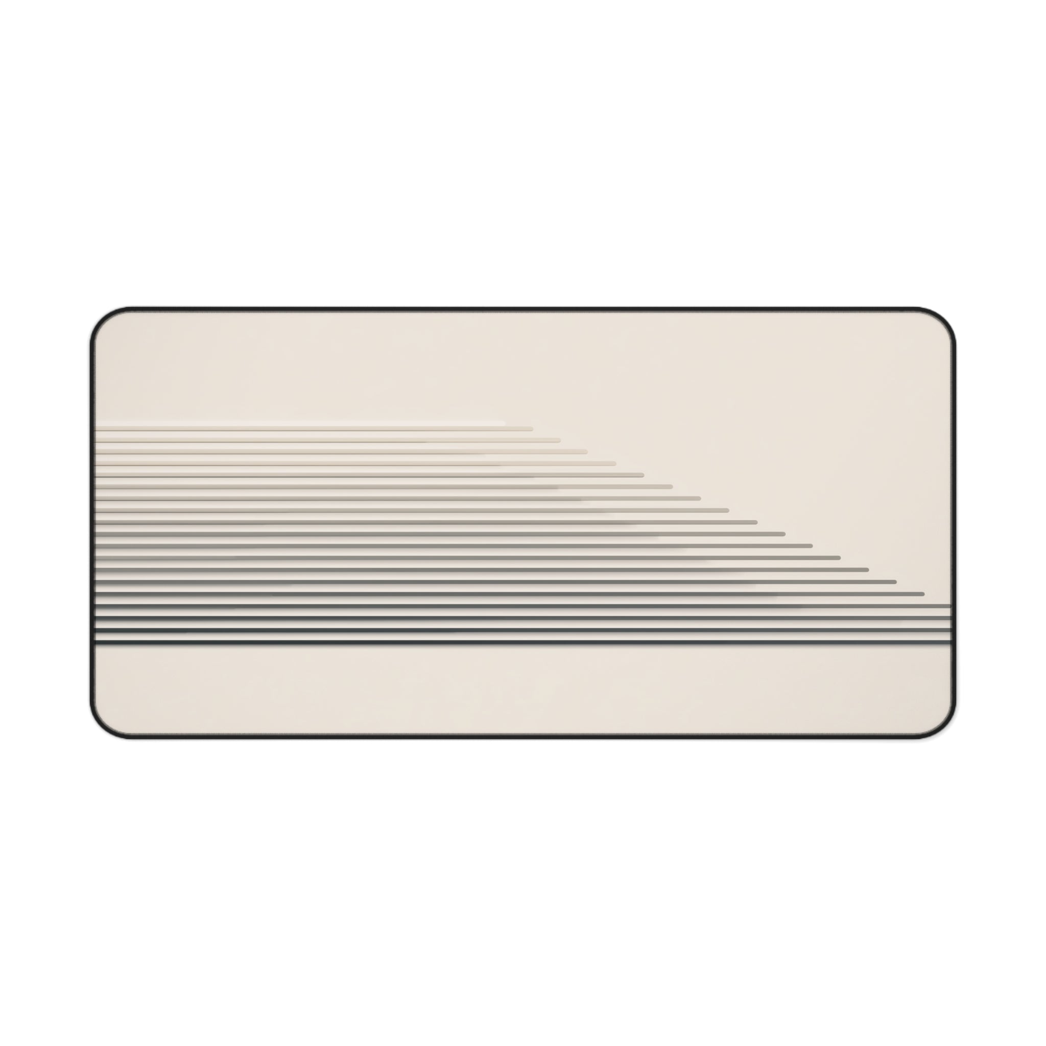 Stepped Lines Neoprene desk mat with clean, modern design - Desk and Device