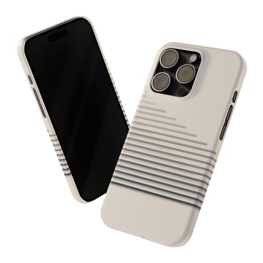 Stepped Lines slim phone case design with modern lightweight protection - Desk and Device