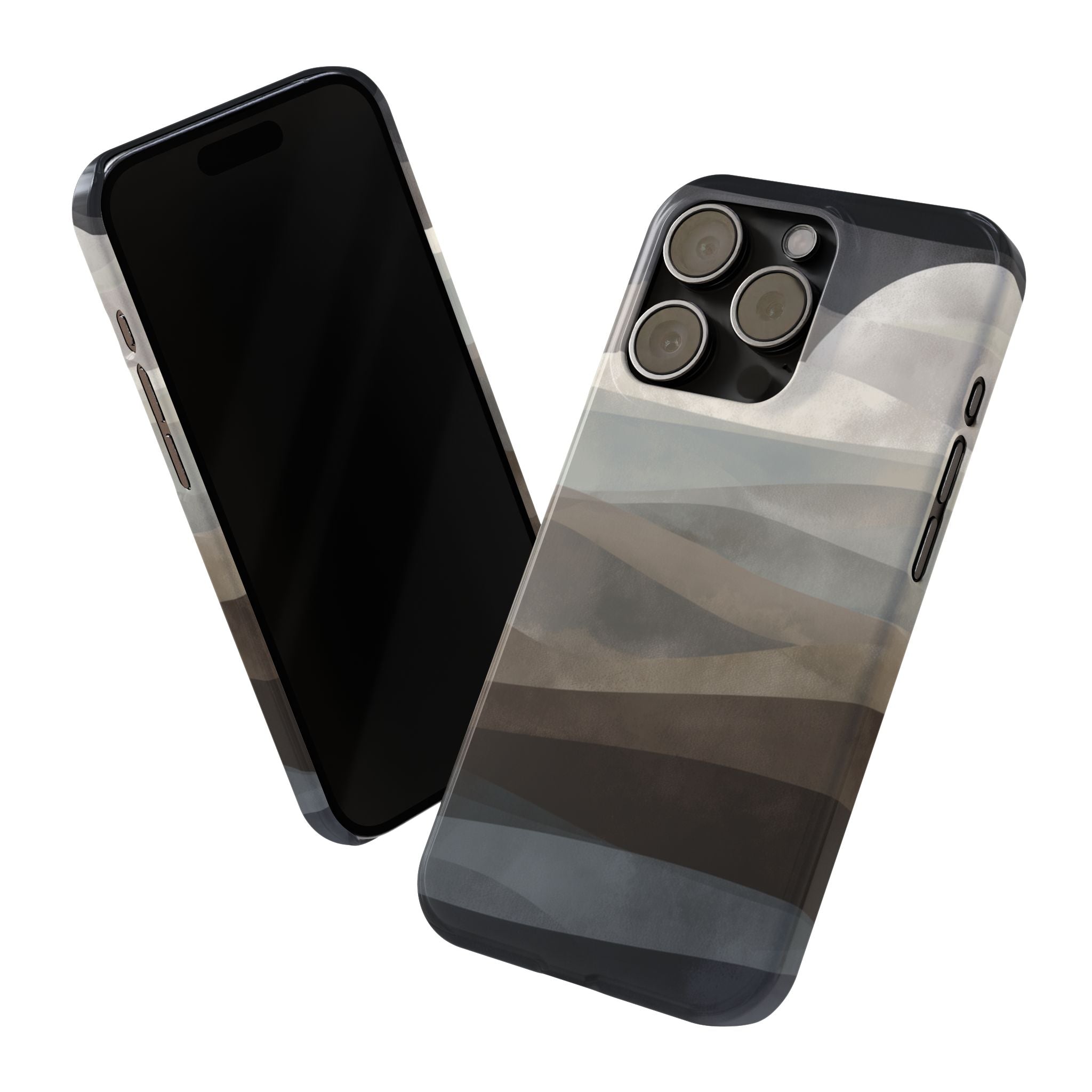 Moonlit Tides slim phone case design with modern lightweight protection - Desk and Device