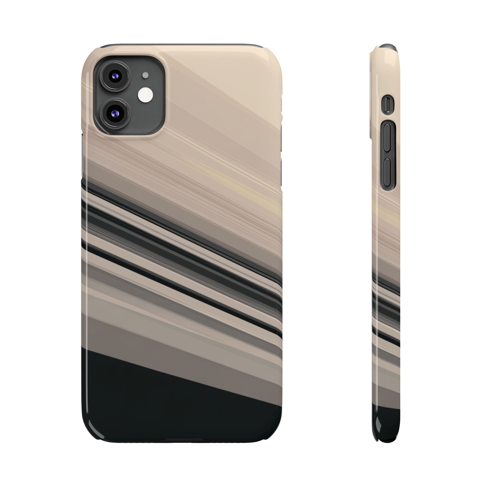 Diagonal Bands slim phone case design with modern lightweight protection - Desk and Device