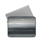 Muted Horizon padded laptop sleeve with modern tech styling - Desk and Device