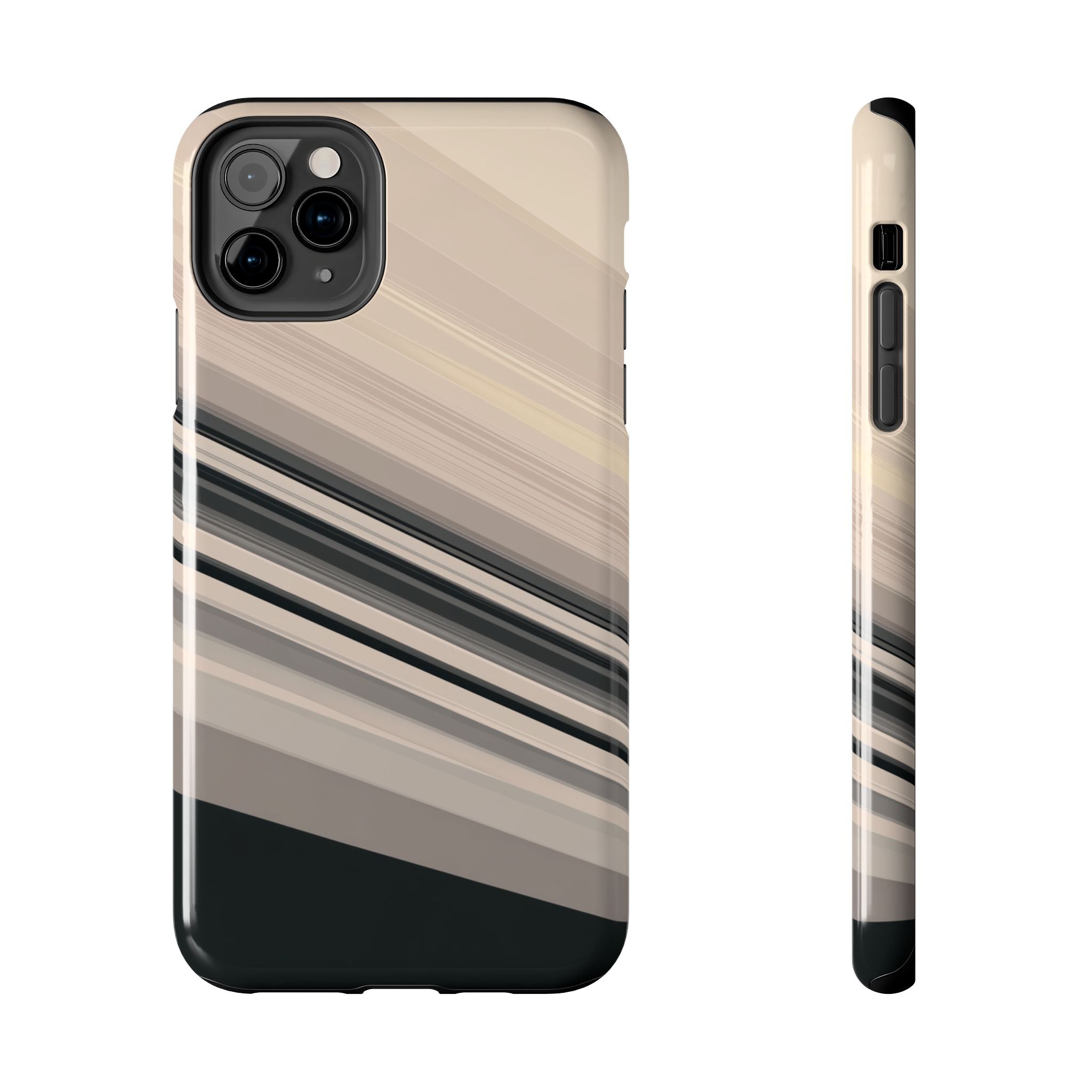 Diagonal Bands tough phone case design with modern dual layer protection - Desk and Device