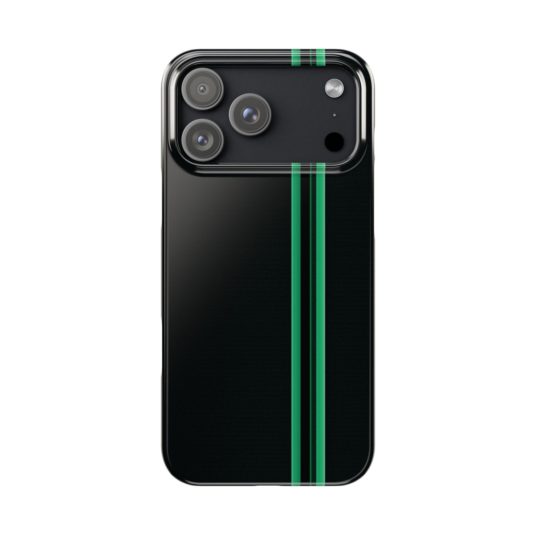 Green Stripe slim phone case design with modern lightweight protection - Desk and Device