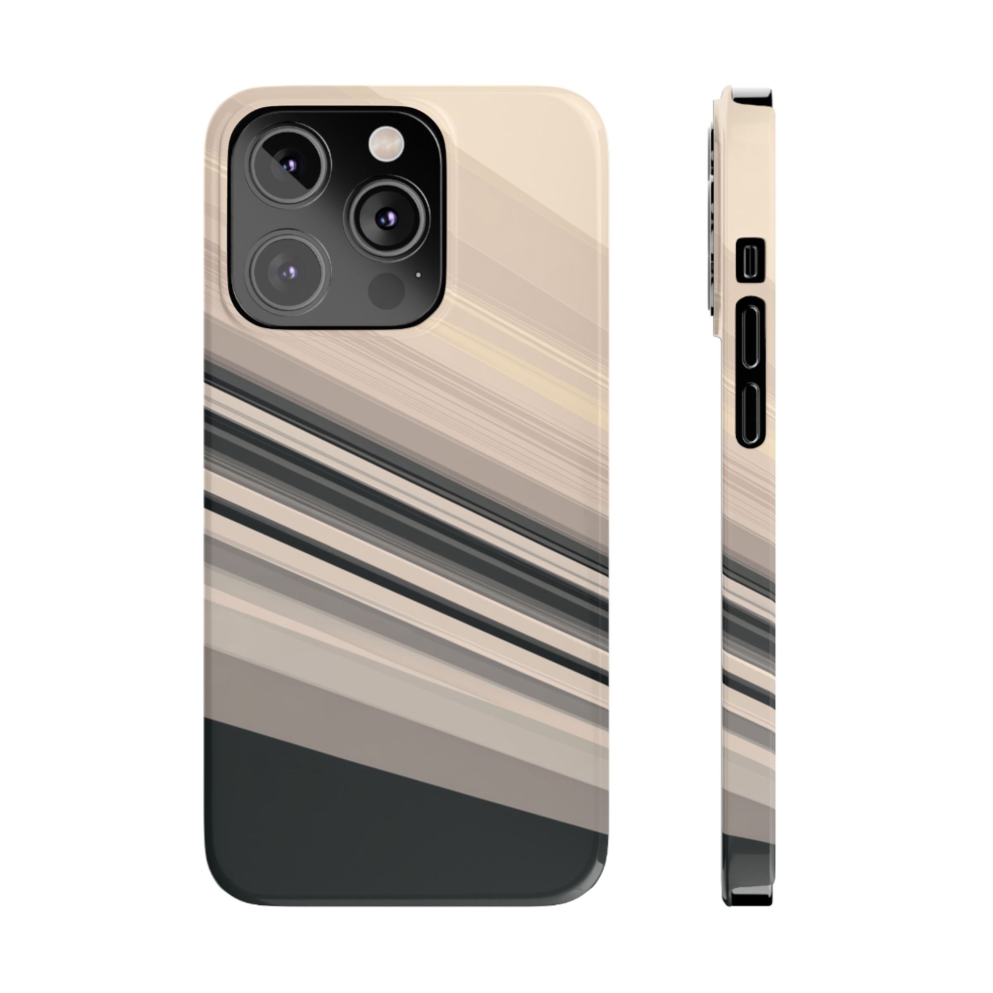 Diagonal Bands slim phone case design with modern lightweight protection - Desk and Device