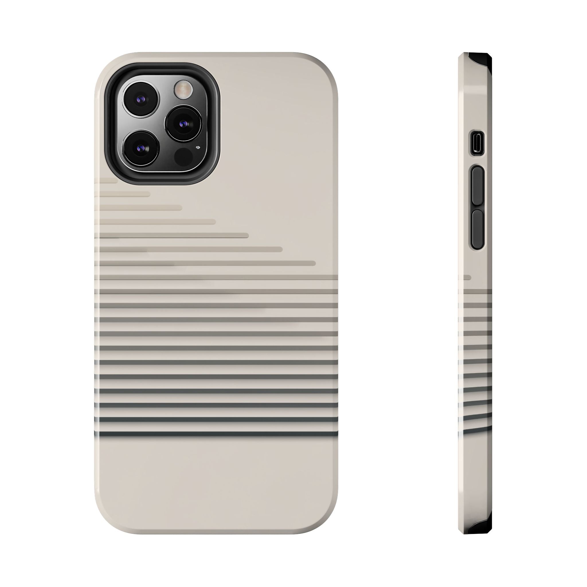 Stepped Lines tough phone case design with modern dual layer protection - Desk and Device