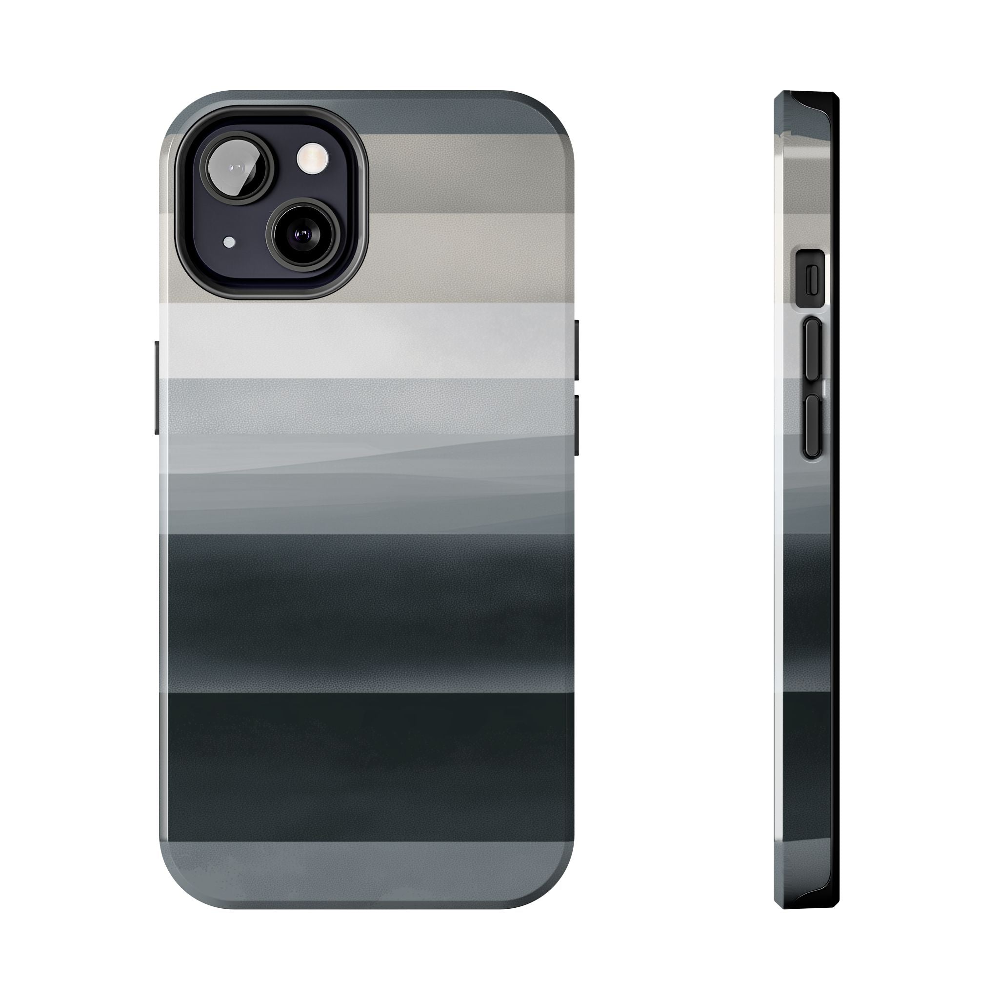 Muted Horizon tough phone case design with modern dual layer protection - Desk and Device