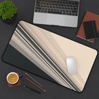 Diagonal Bands Neoprene desk mat with clean, modern design - Desk and Device